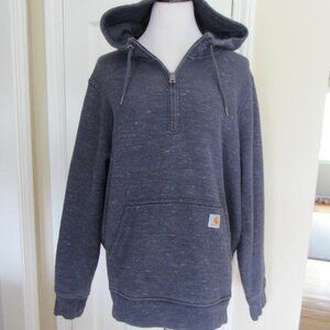 Carhartt Women's Blue 1/4 Zip Hoodie